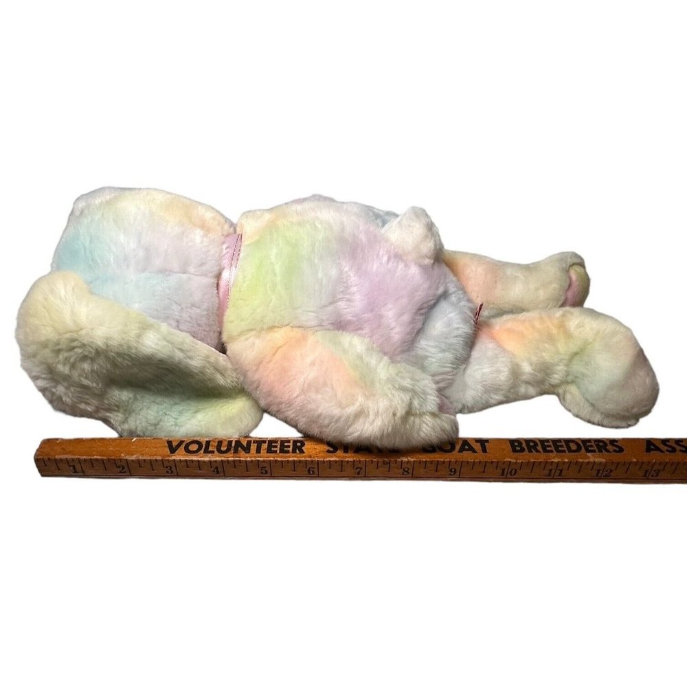 Vintage Ty Hippie Hippy Pastel Watercolor Bunny Rabbit Plush Stuffed Animal 13" - Picture 3 of 13